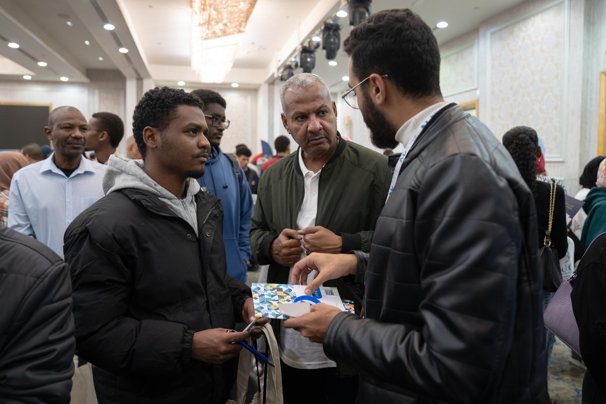 Sudanese students in Egypt at the Student Zone College and Career Fair today