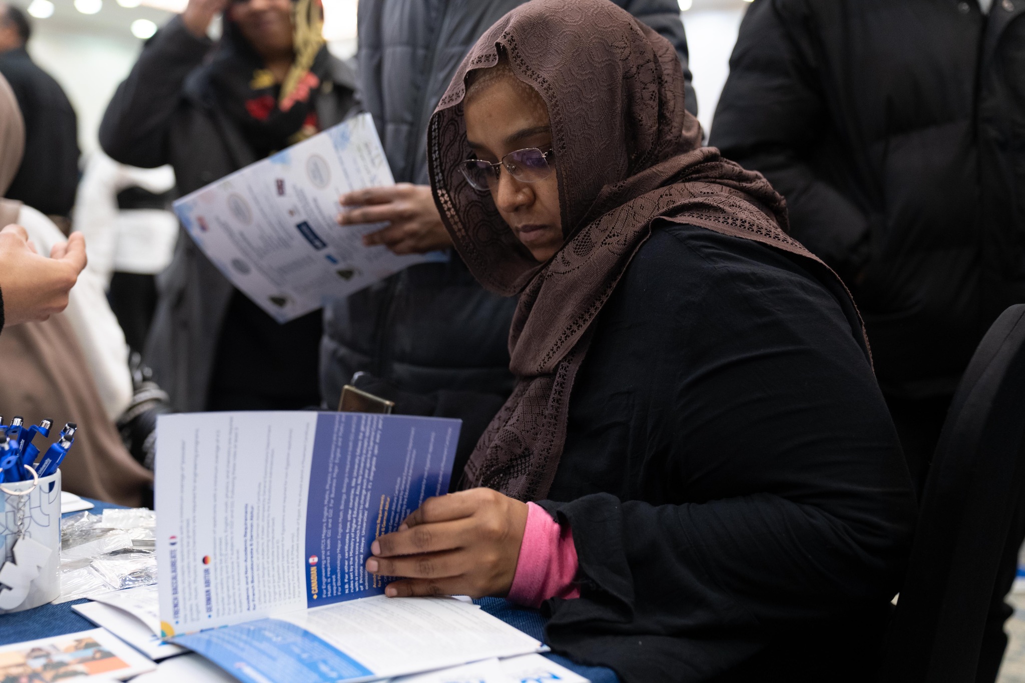 Sudanese students in Egypt at the Student Zone College and Career Fair today