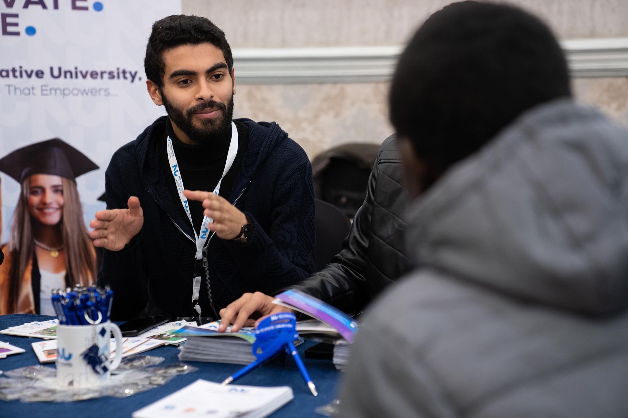 Sudanese students in Egypt at the Student Zone College and Career Fair today