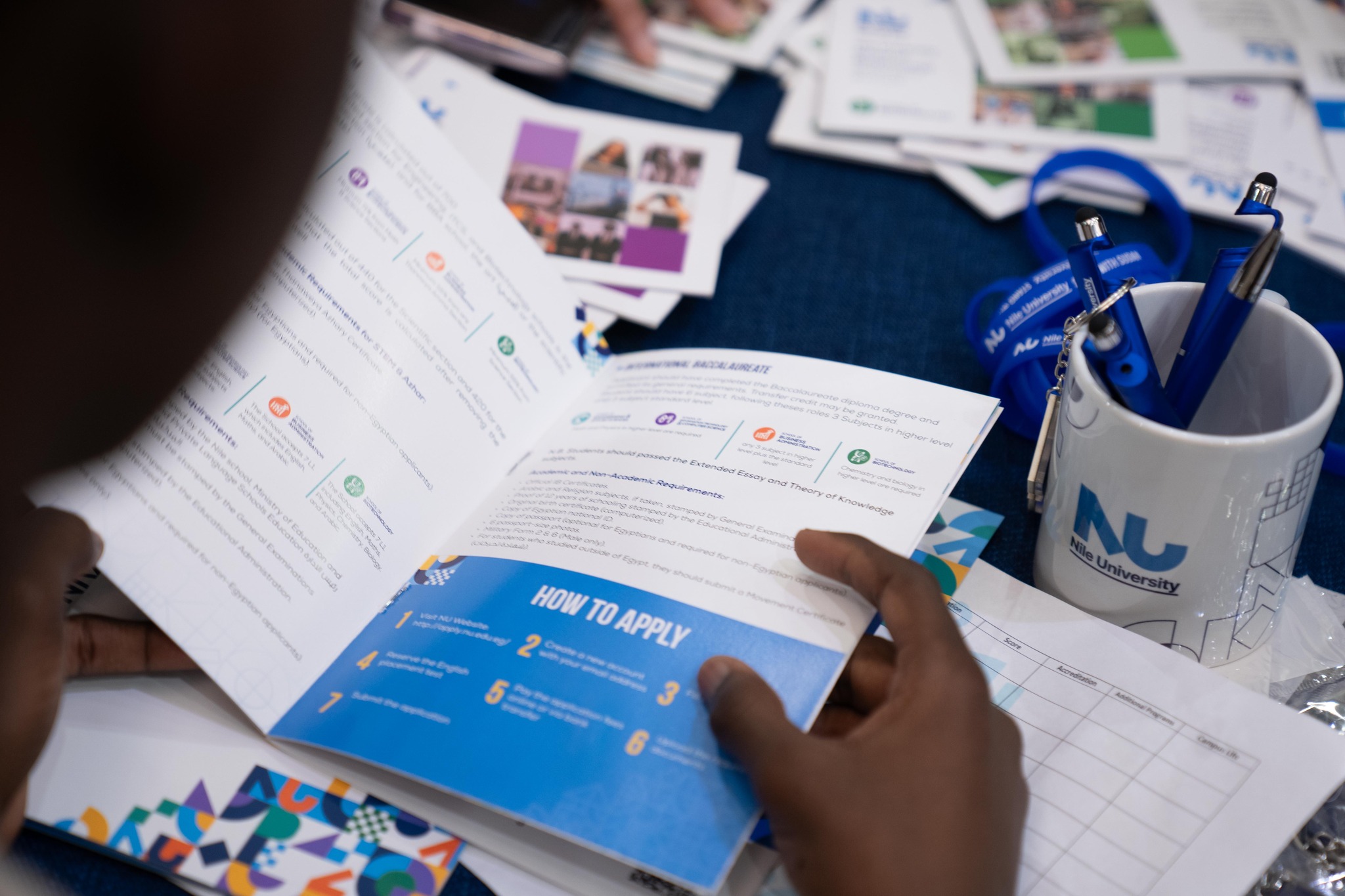 Sudanese students in Egypt at the Student Zone College and Career Fair today
