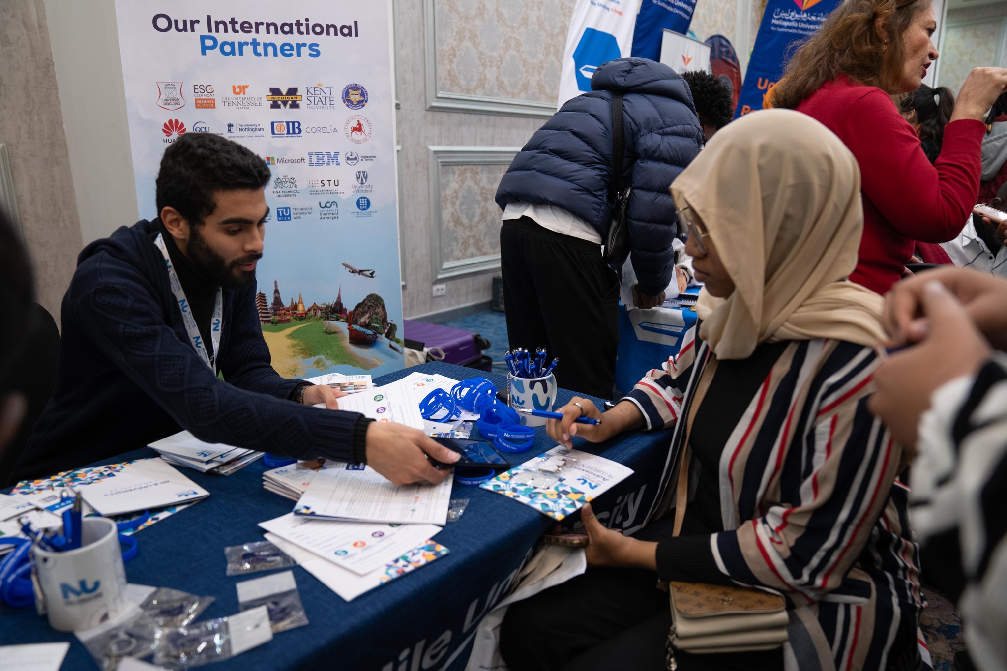 Sudanese students in Egypt at the Student Zone College and Career Fair today
