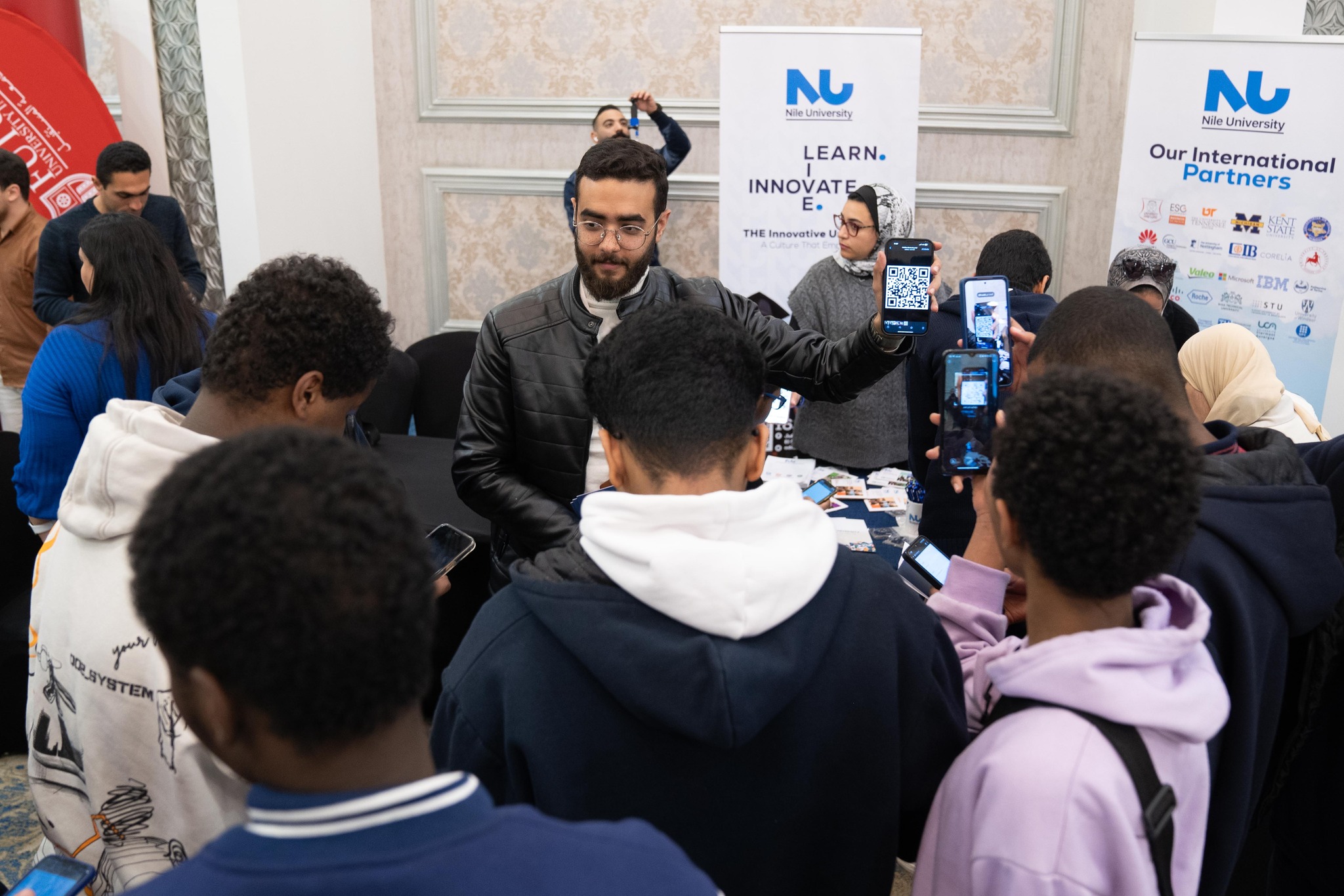 Sudanese students in Egypt at the Student Zone College and Career Fair today