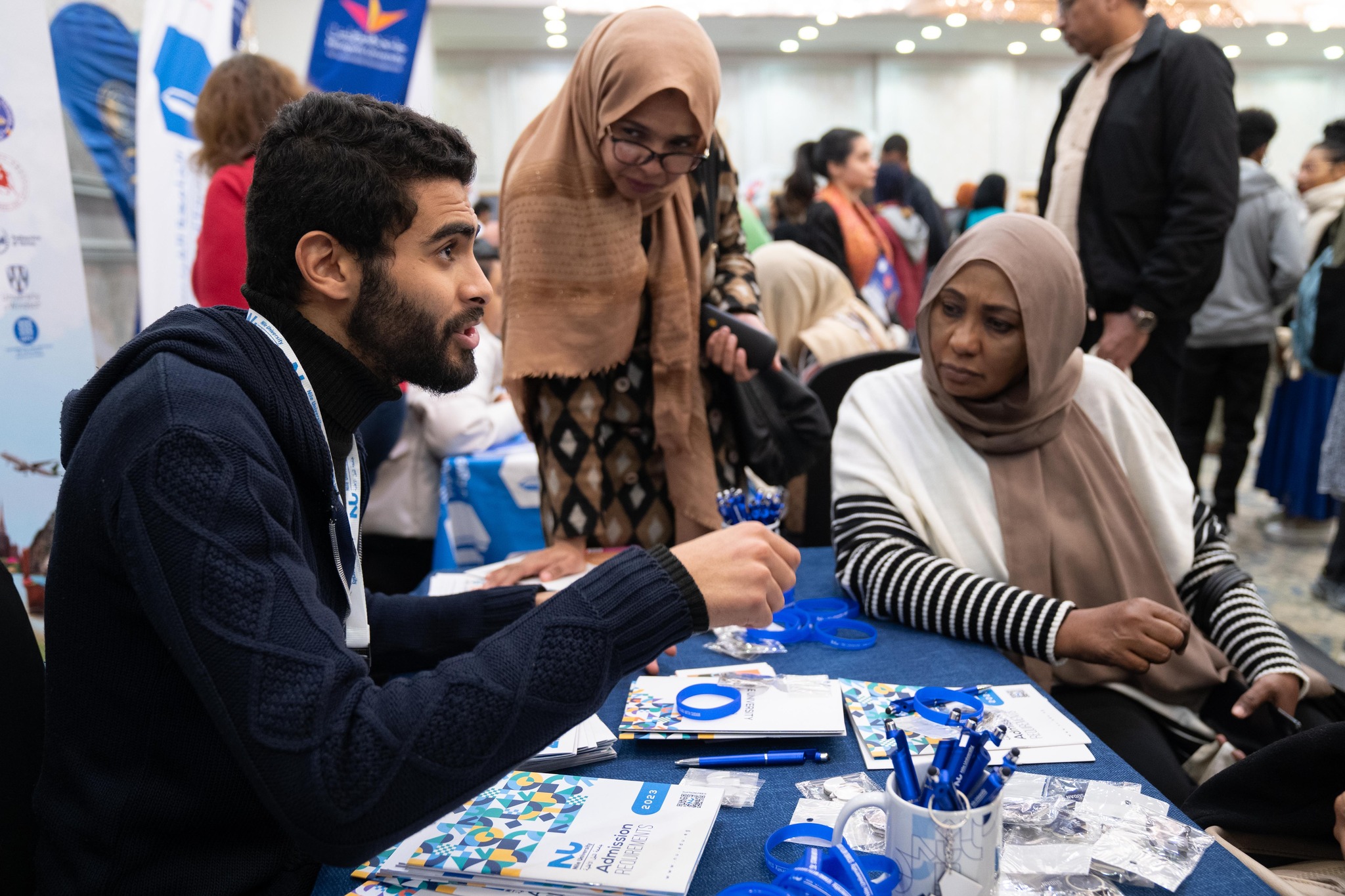 Sudanese students in Egypt at the Student Zone College and Career Fair today