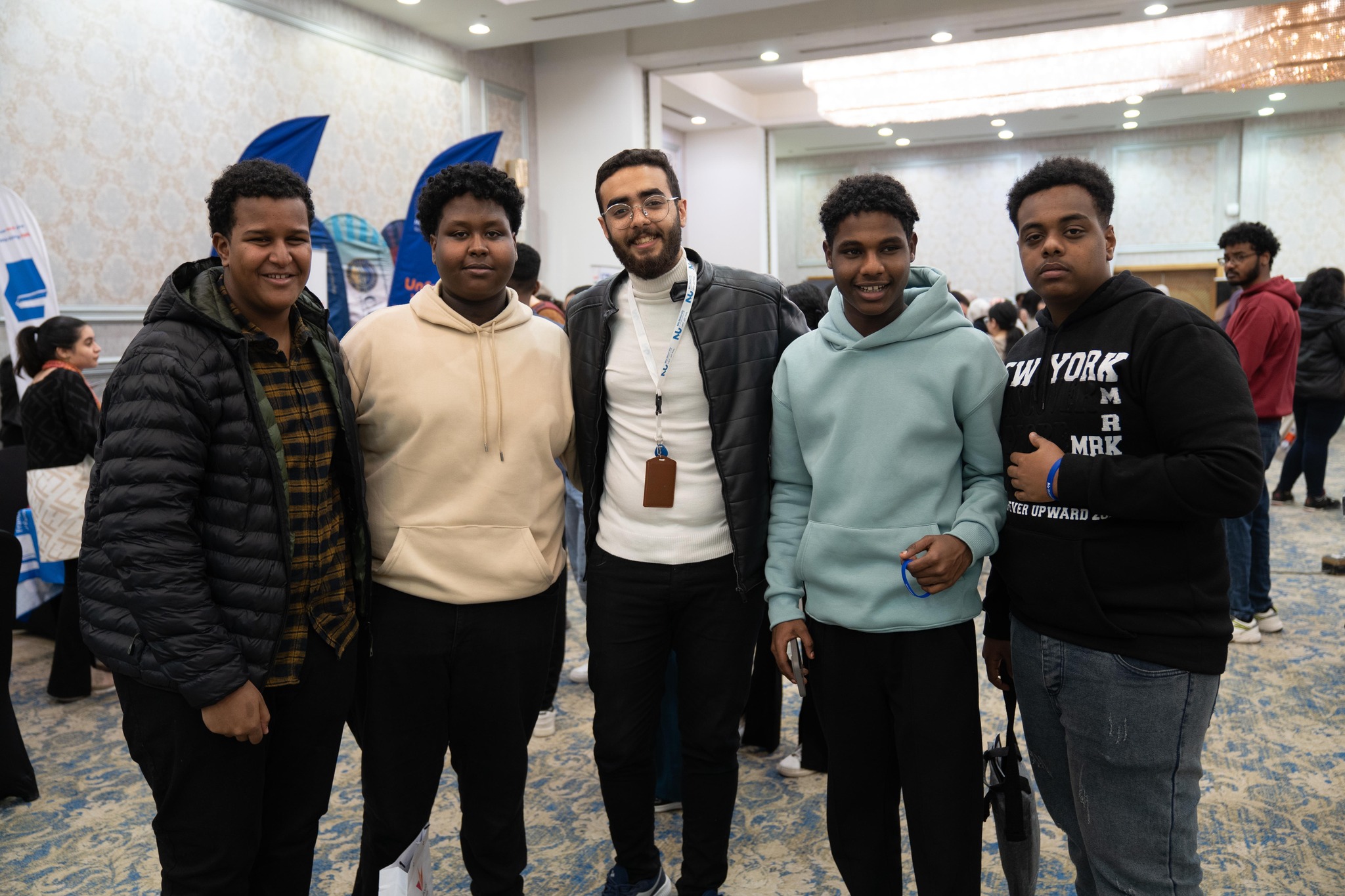 Sudanese students in Egypt at the Student Zone College and Career Fair today