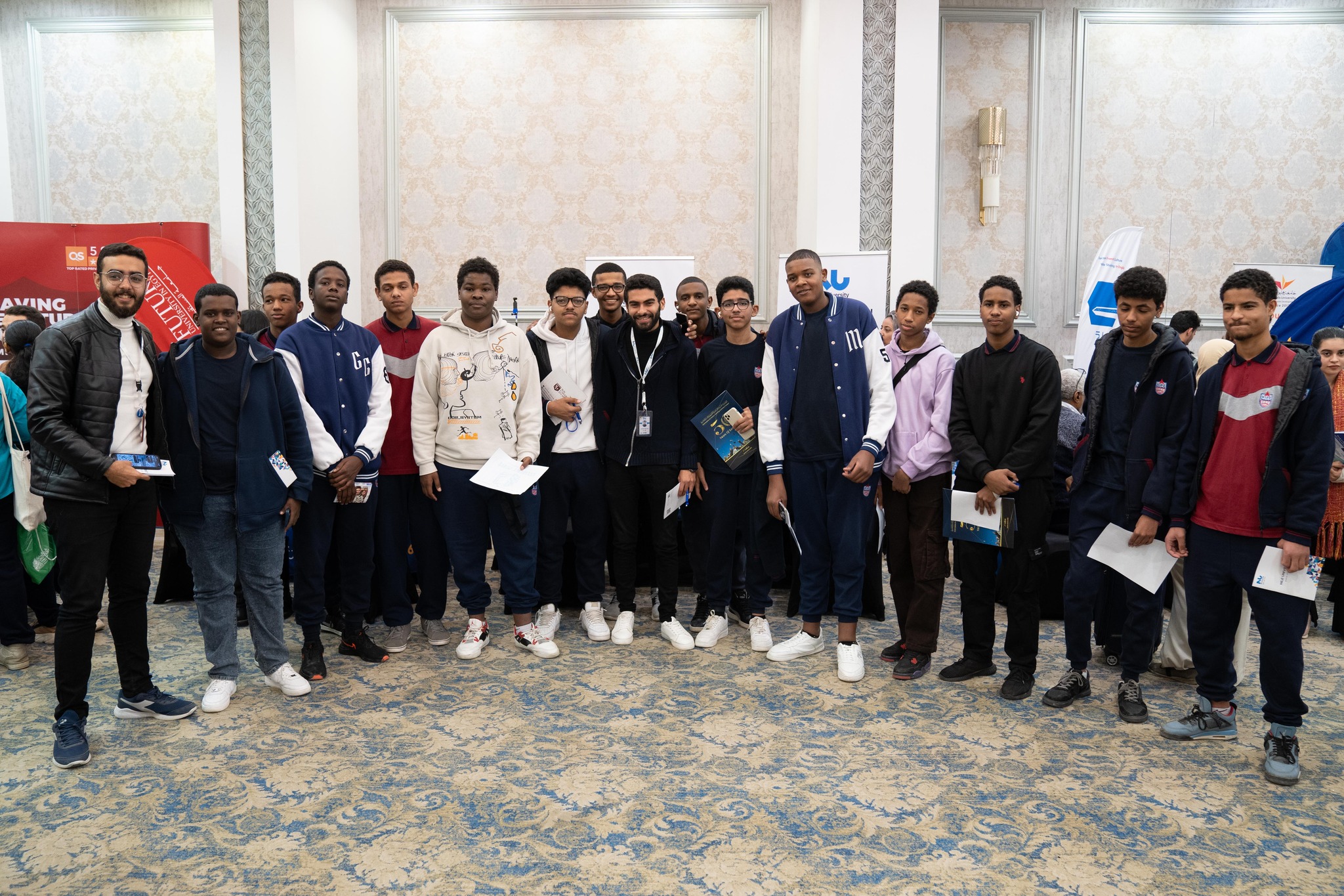 Sudanese students in Egypt at the Student Zone College and Career Fair today