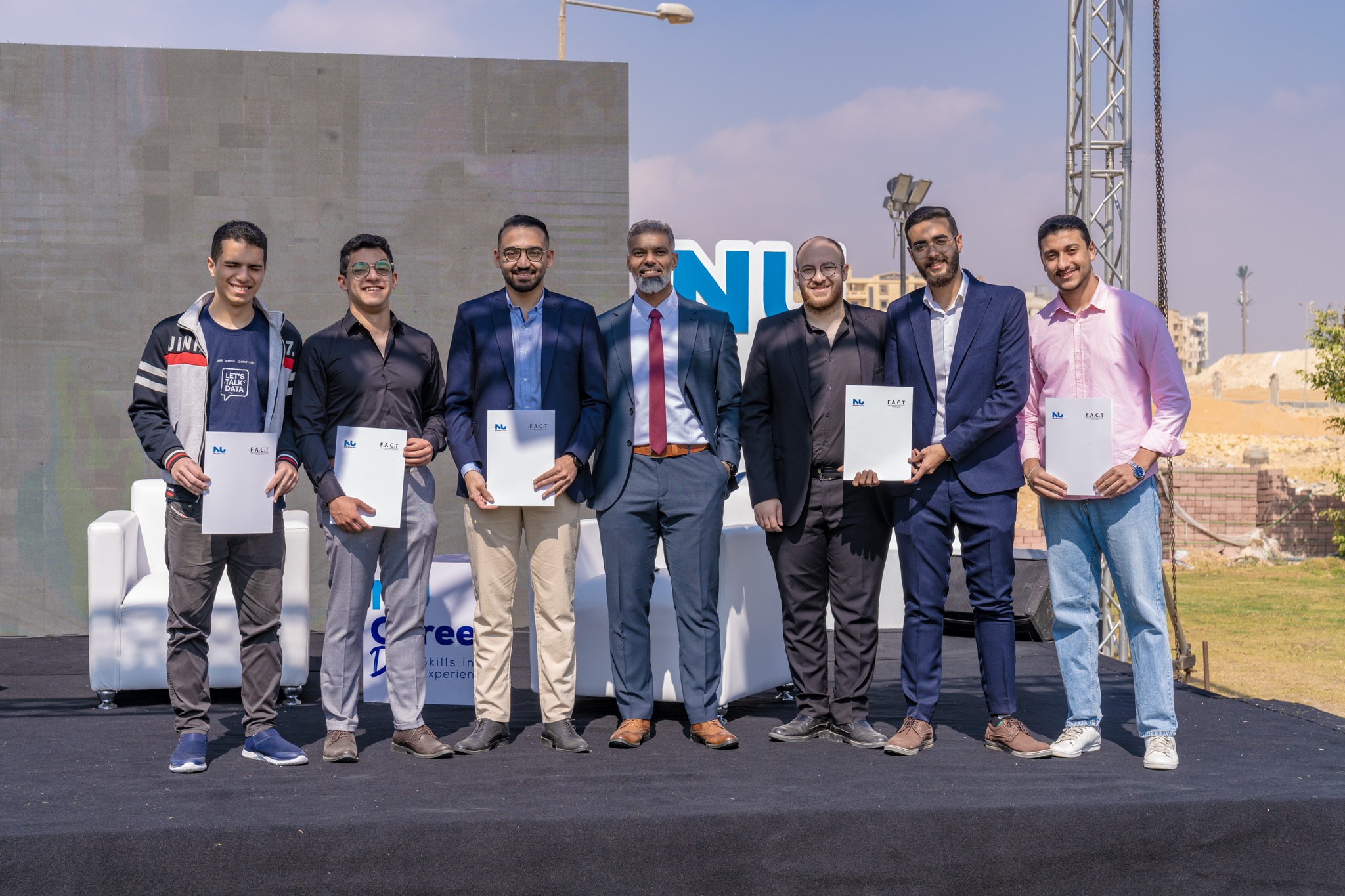FESTO Professional Diploma graduates from Nile University at the NU Career Day