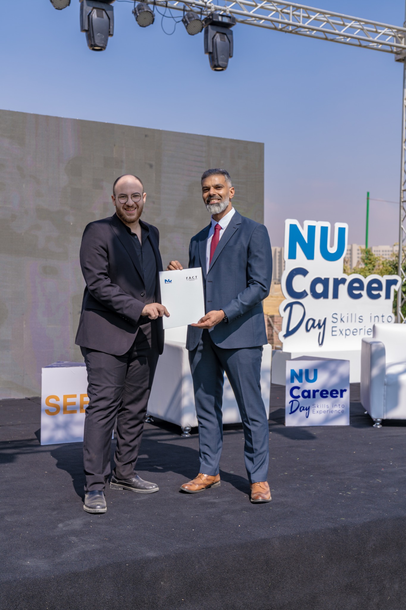FESTO Professional Diploma graduates from Nile University at the NU Career Day