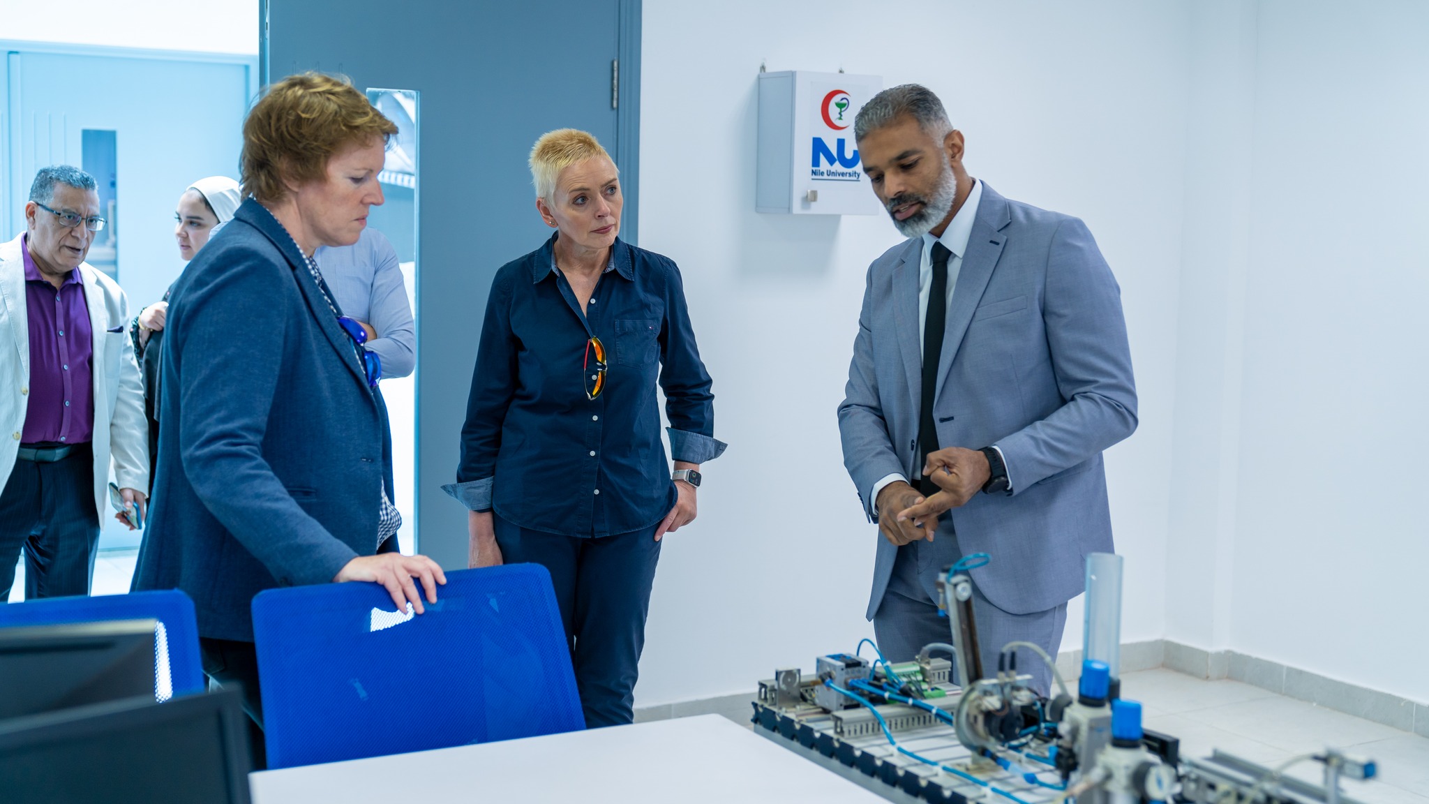 Nile University Hosts Esteemed Guests from Queen's University Belfast for Enlightening Sessions