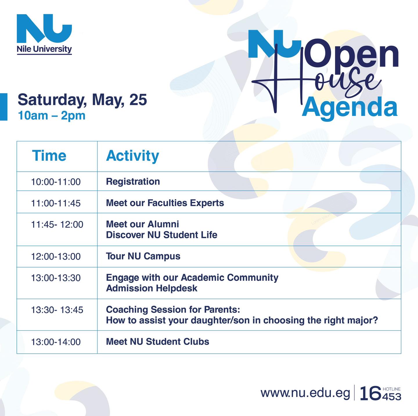 open house agenda 