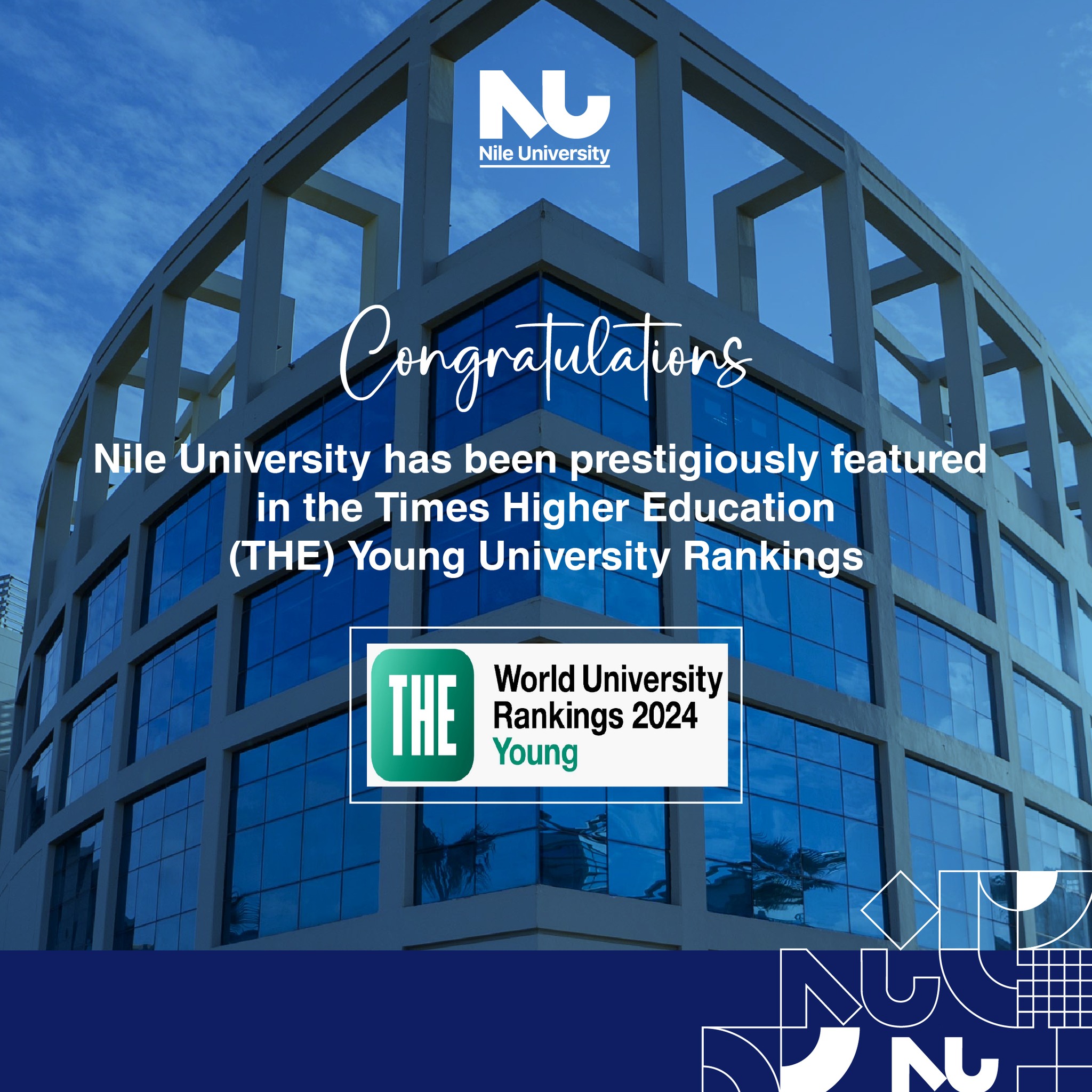 Nile University's debut in the Prestigious Times Higher Education (THE) Young University Rankings 