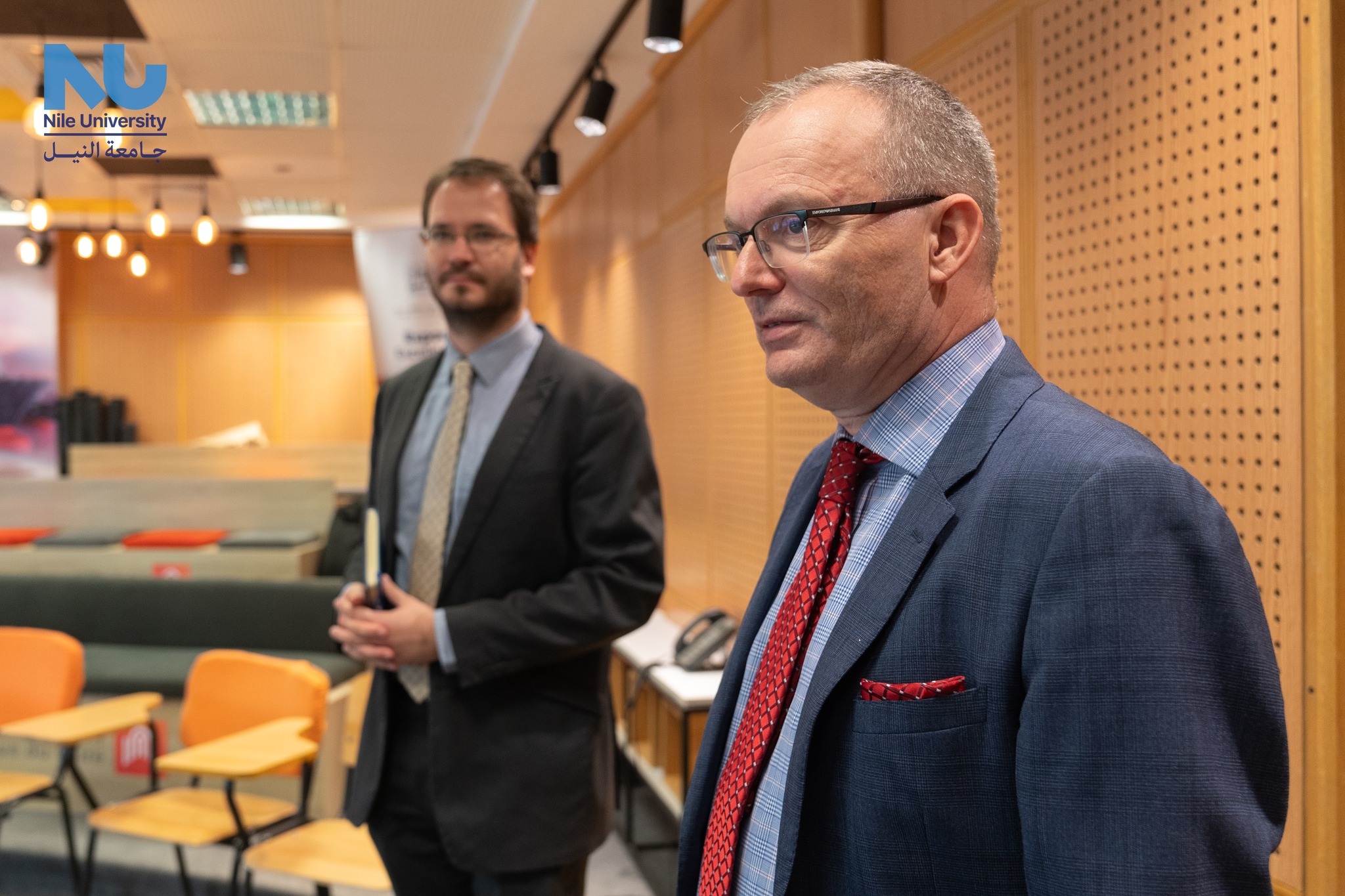 Nile University proudly welcomed H.E. Mr. Ivan Jukl, Ambassador of the Czech Republic, and Mr. Ondrej Soucha, Head of the Economic and Commercial Section