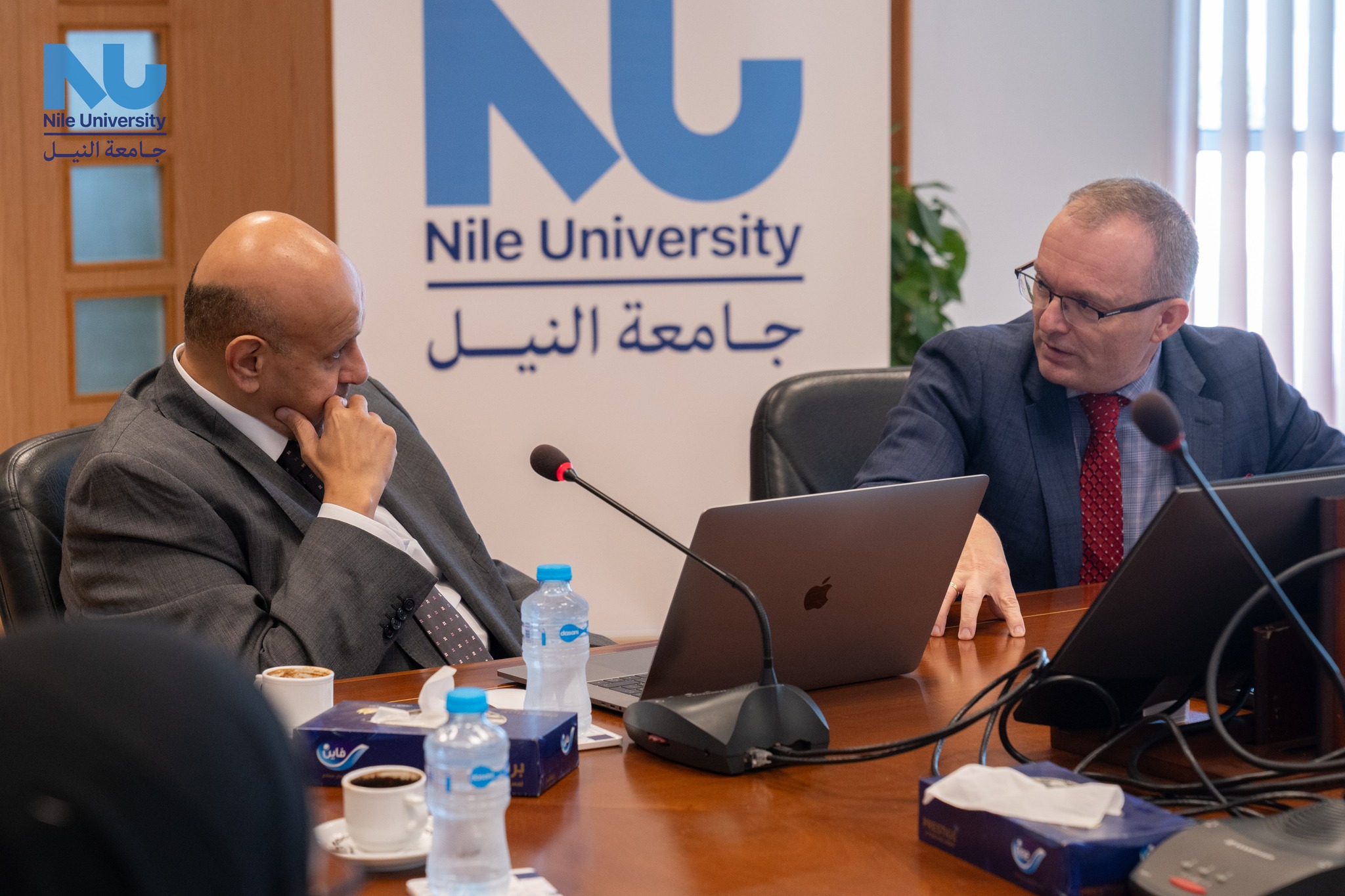 Nile University proudly welcomed H.E. Mr. Ivan Jukl, Ambassador of the Czech Republic, and Mr. Ondrej Soucha, Head of the Economic and Commercial Section