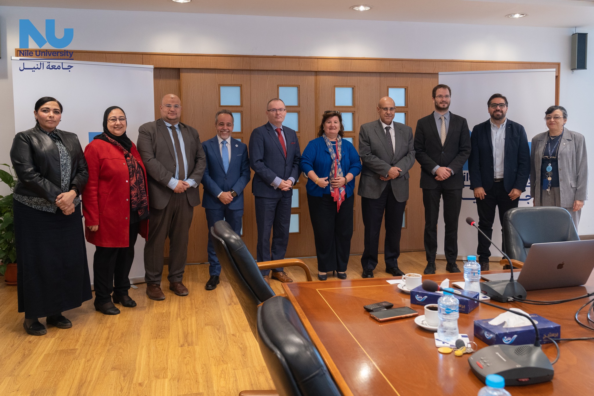 Nile University proudly welcomed H.E. Mr. Ivan Jukl, Ambassador of the Czech Republic, and Mr. Ondrej Soucha, Head of the Economic and Commercial Section