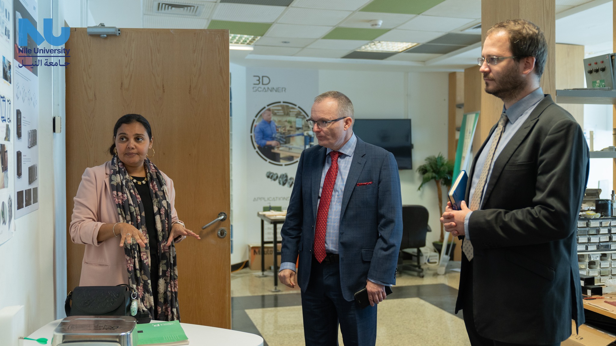Nile University proudly welcomed H.E. Mr. Ivan Jukl, Ambassador of the Czech Republic, and Mr. Ondrej Soucha, Head of the Economic and Commercial Section
