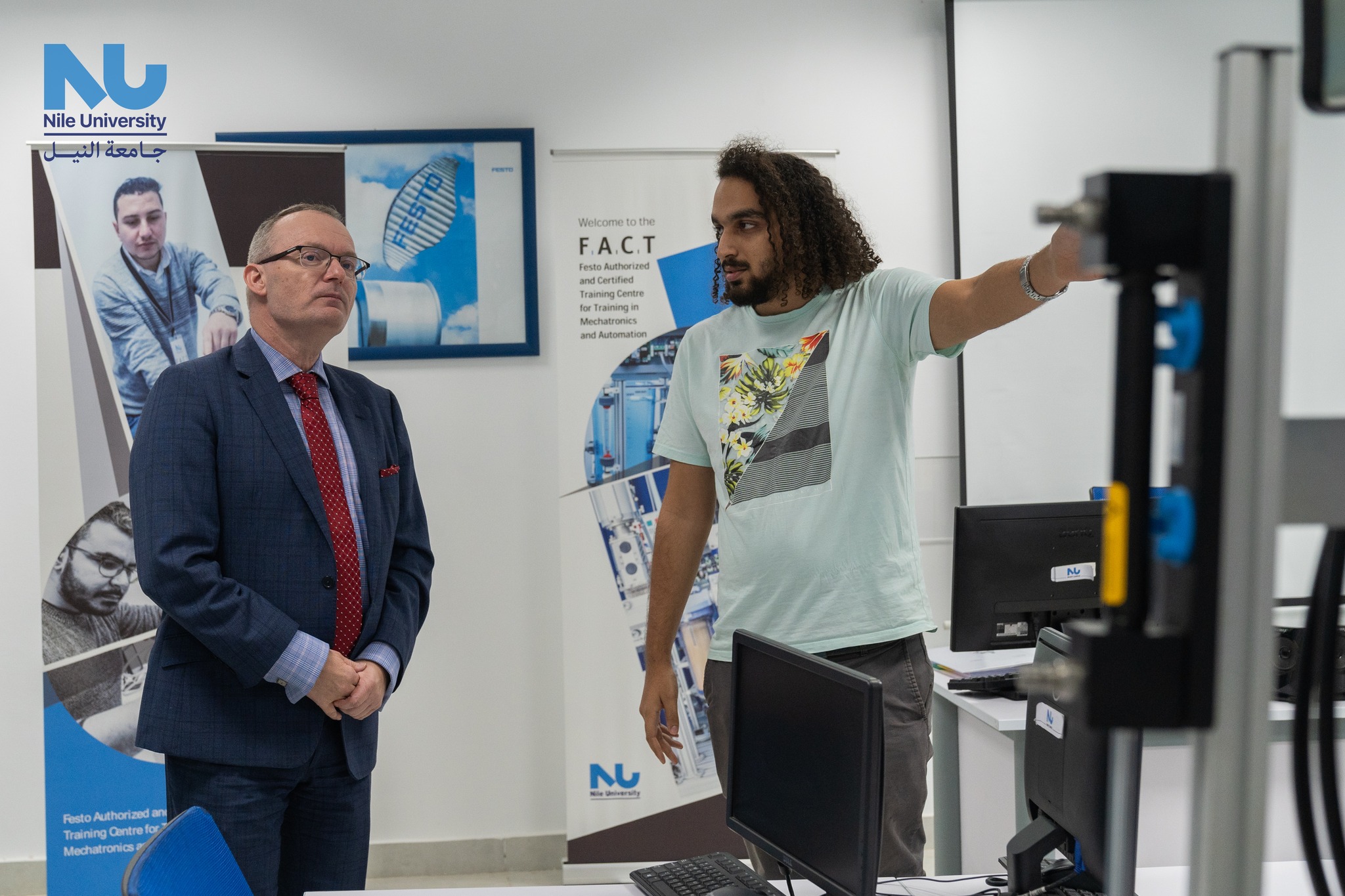 Nile University proudly welcomed H.E. Mr. Ivan Jukl, Ambassador of the Czech Republic, and Mr. Ondrej Soucha, Head of the Economic and Commercial Section
