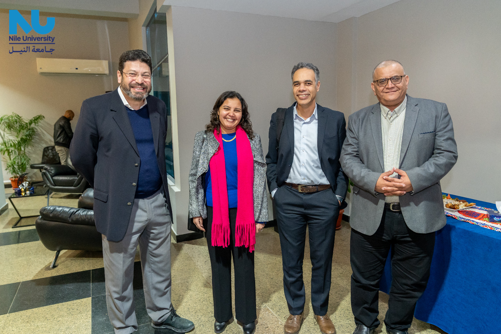 Nile University proudly hosted a significant meeting between the NU Board of Trustees and the University Council