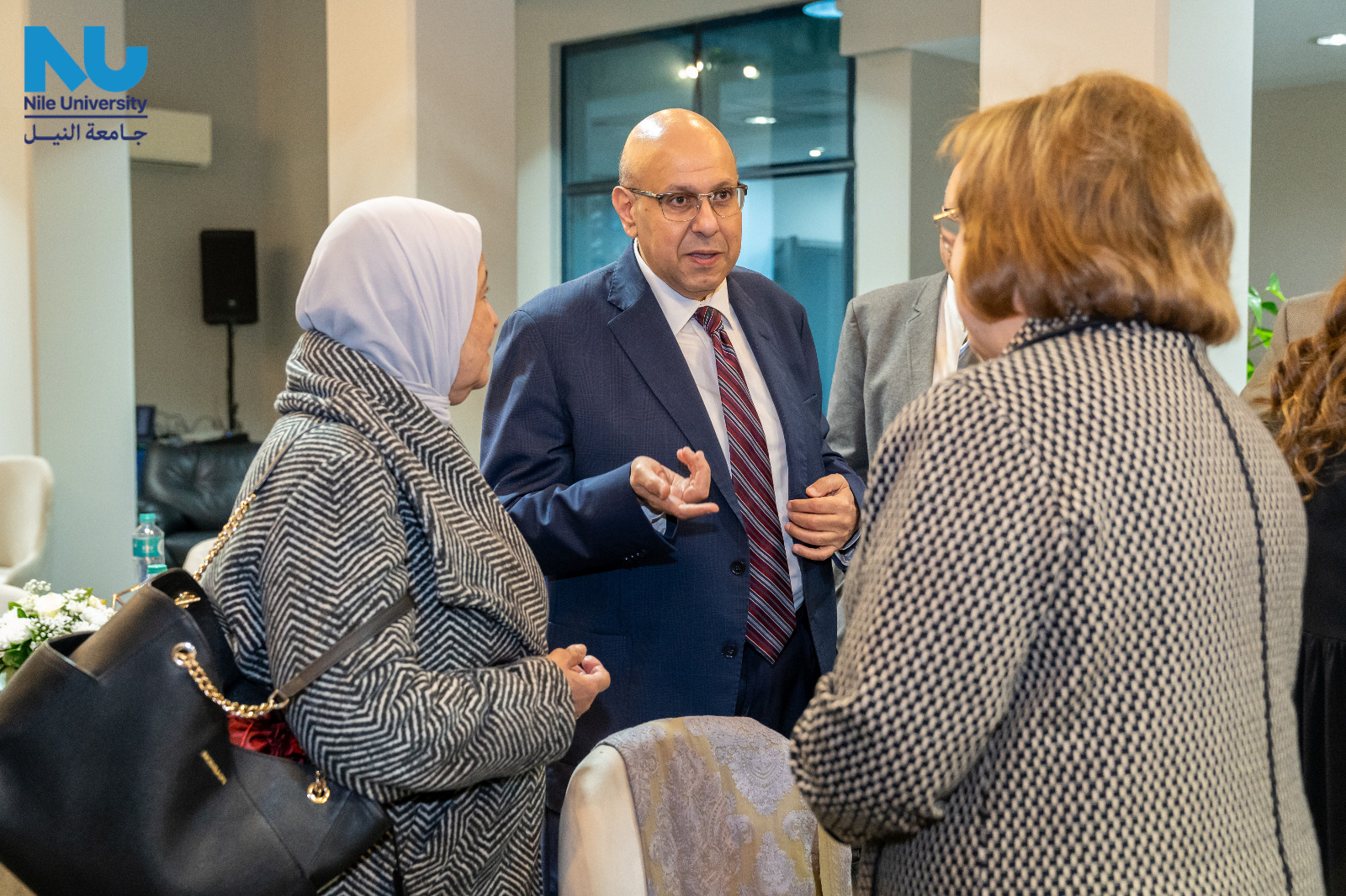 Nile University proudly hosted a significant meeting between the NU Board of Trustees and the University Council