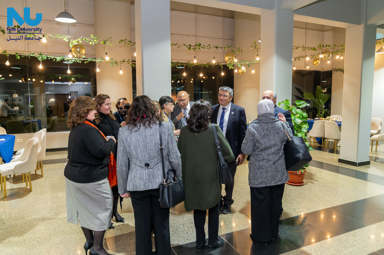Nile University proudly hosted a significant meeting between the NU Board of Trustees and the University Council