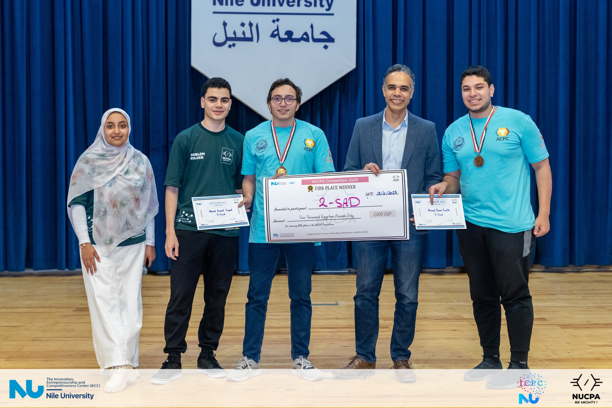 Nile University hosted the onsite round of NUCPA 2025, organized by the ICPC NU Community