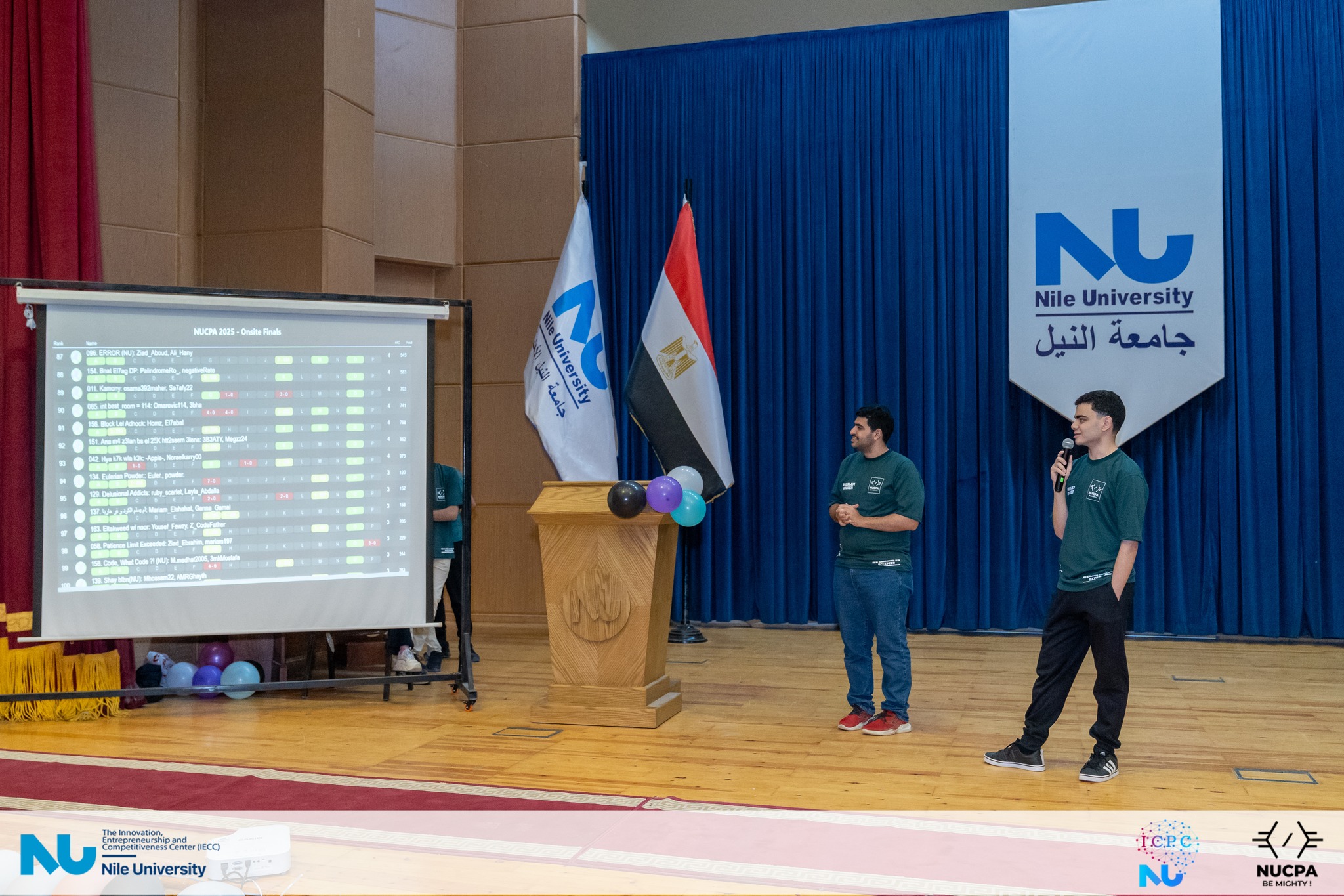 Nile University hosted the onsite round of NUCPA 2025, organized by the ICPC NU Community