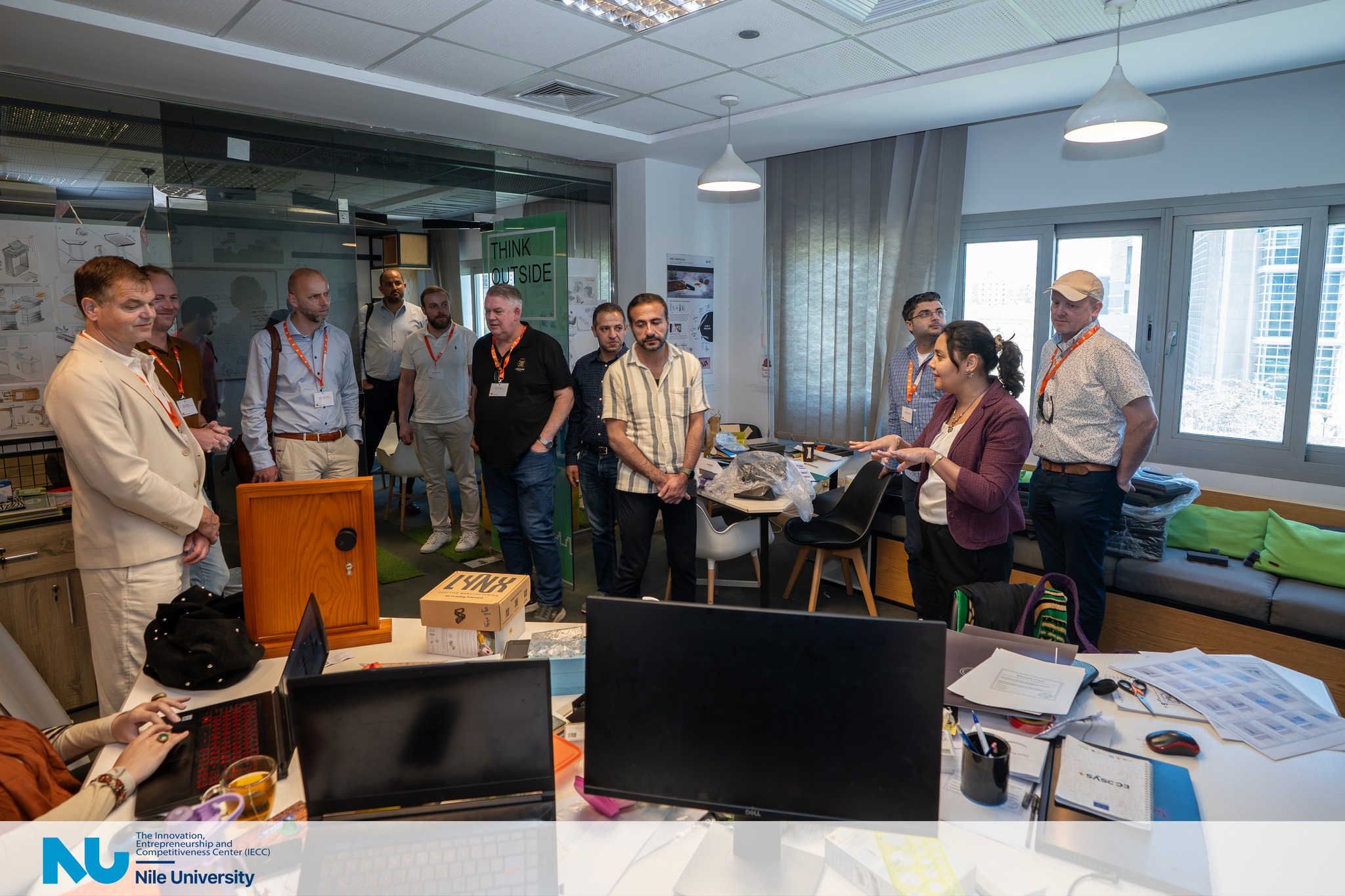 We hosted a visit from the Dutch Embassy delegation at Nile University, as part of their exploration of research, innovation, and entrepreneurship ecosystems in Egypt