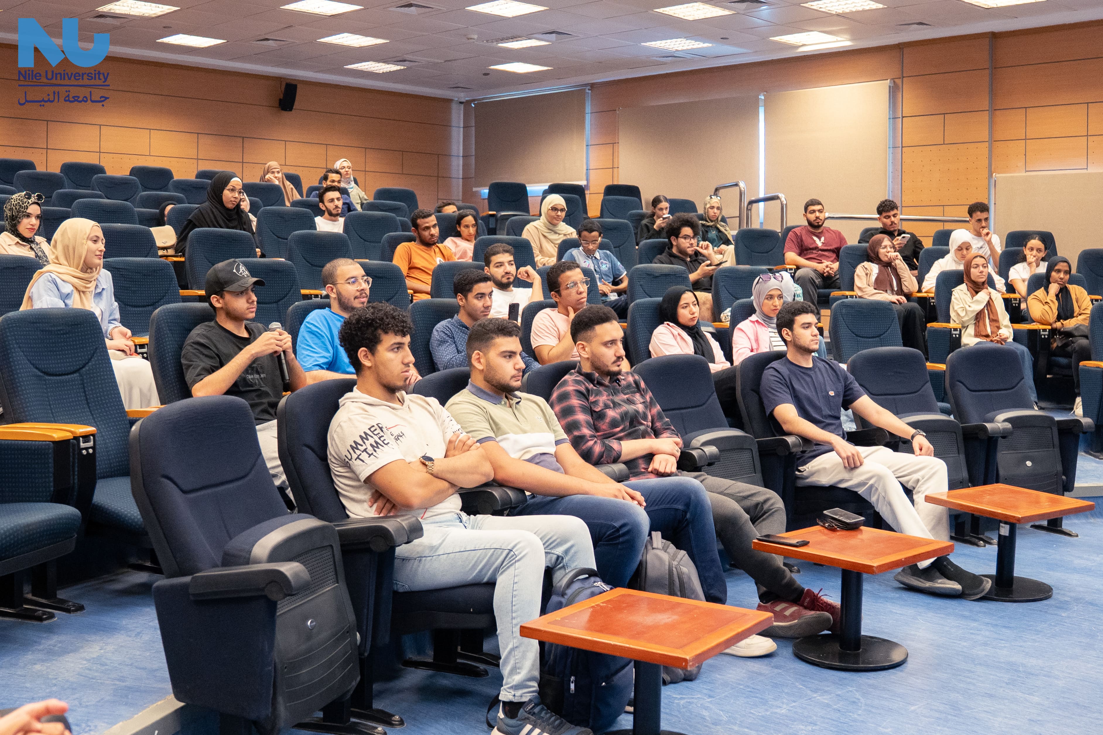 Nile University proudly hosted renowned educational content creator Ibrahim Adel 