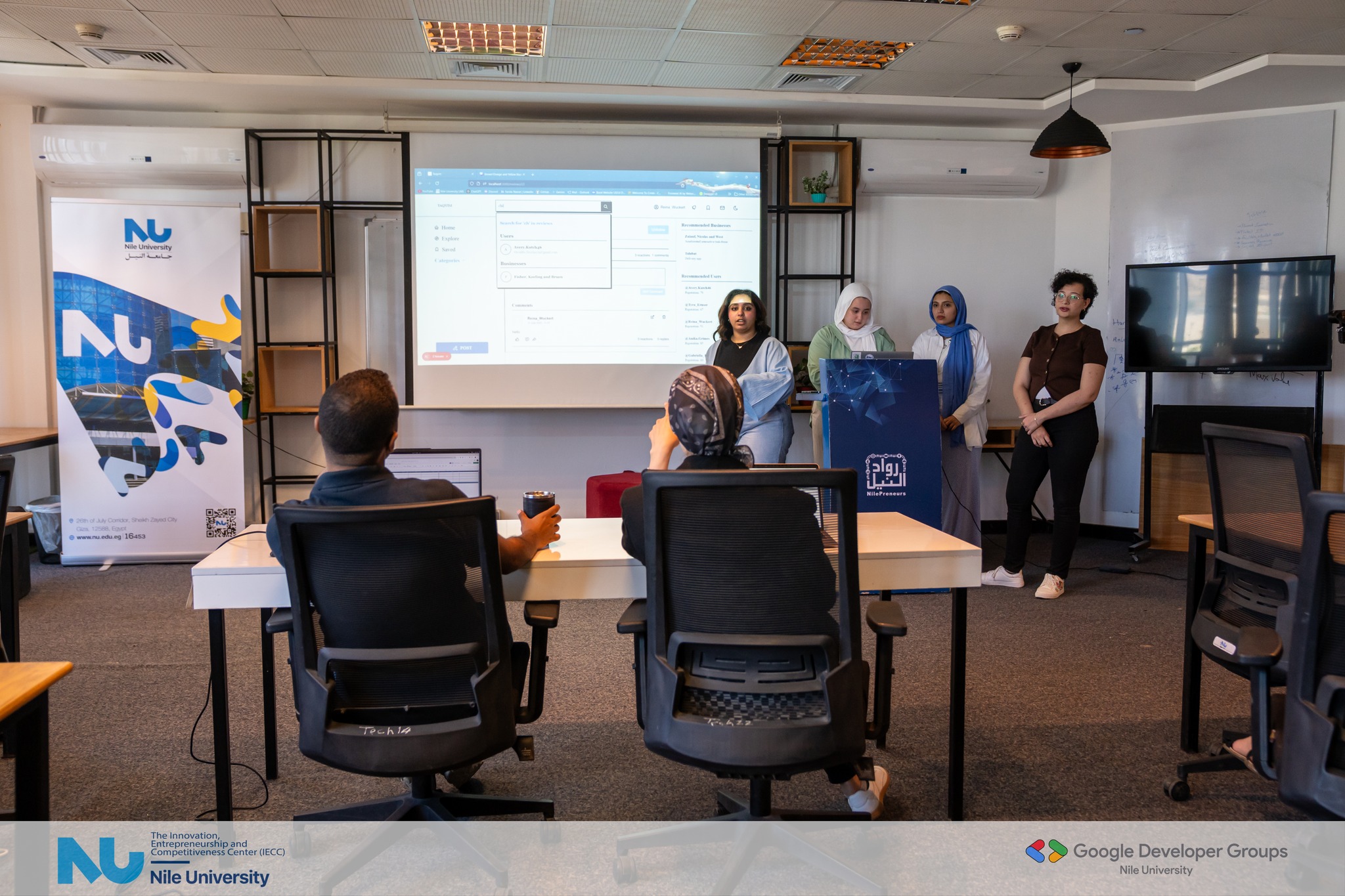  IECC | Nile University was proud to take part in the final judging day of the Software Engineering Bootcamp