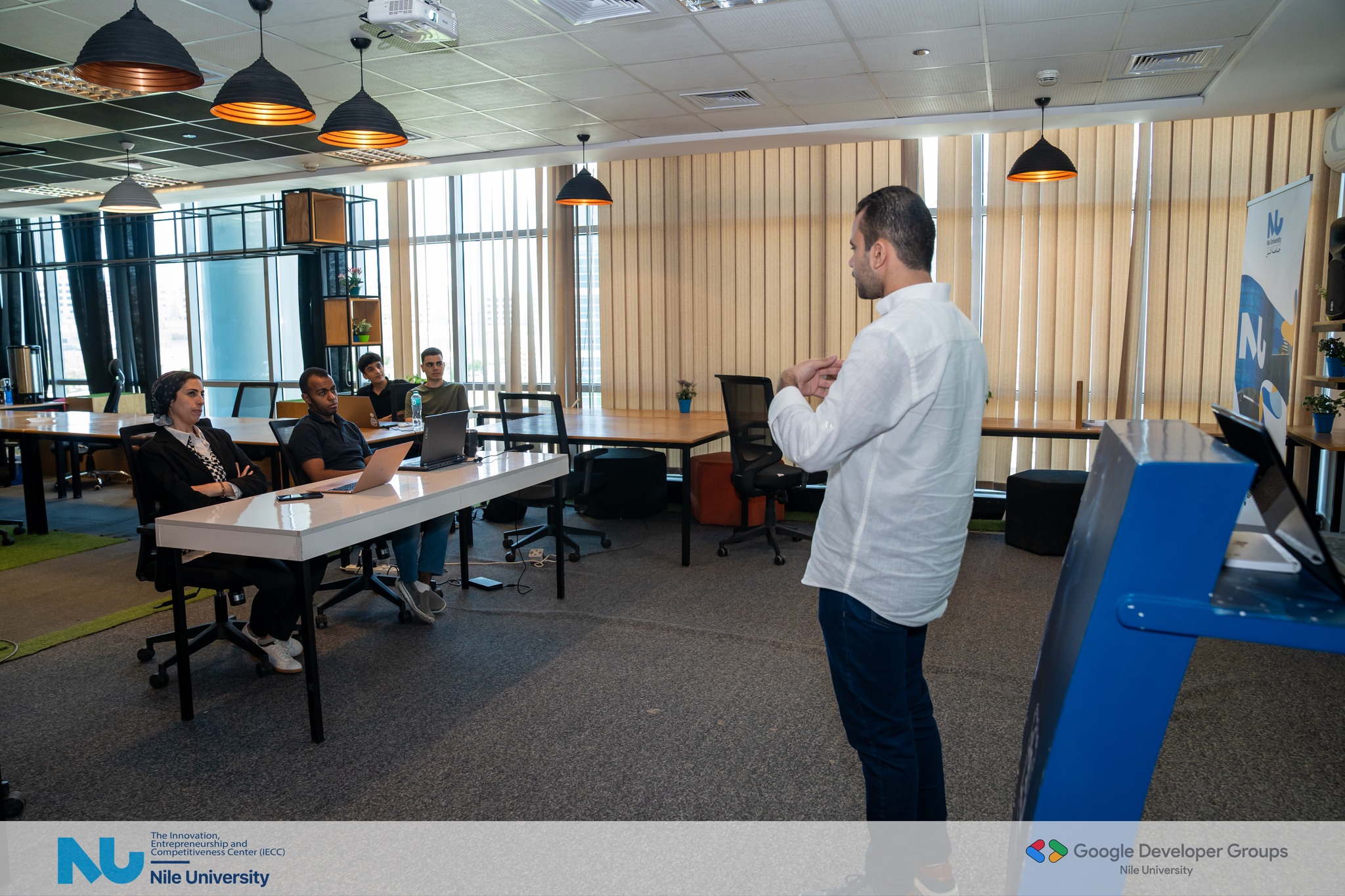  IECC | Nile University was proud to take part in the final judging day of the Software Engineering Bootcamp